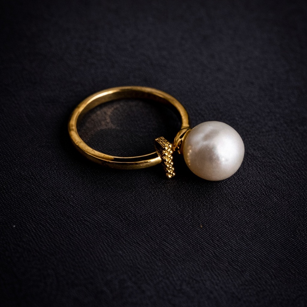 Elegant Genuine Pearl Ring